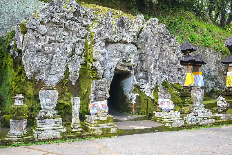 Goa Gajah is an archaeological site you can visit in Ubud villas.